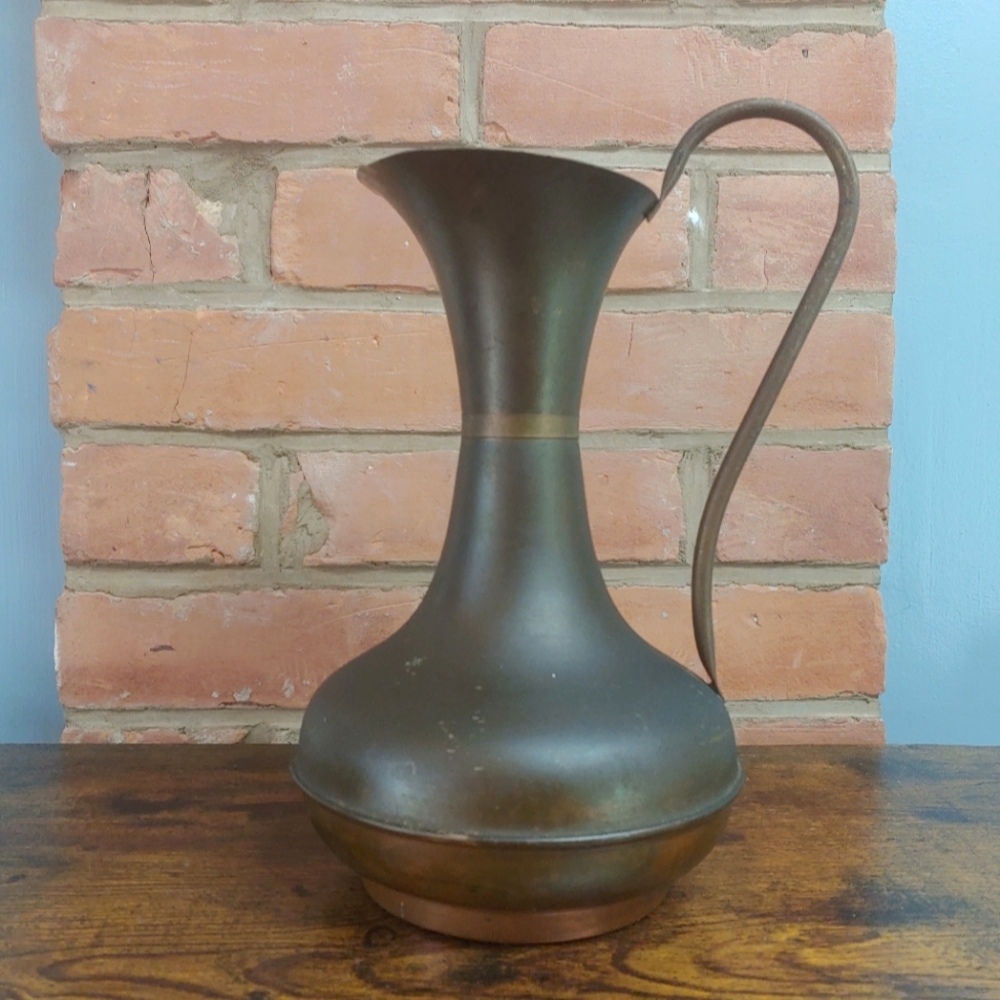 Vintage Copper Ewer Pitcher